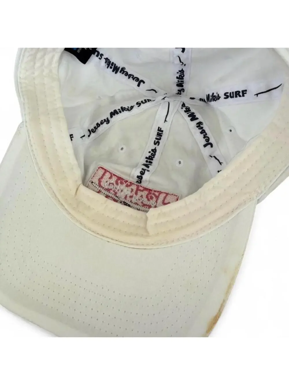 Men's White and Cream Hat